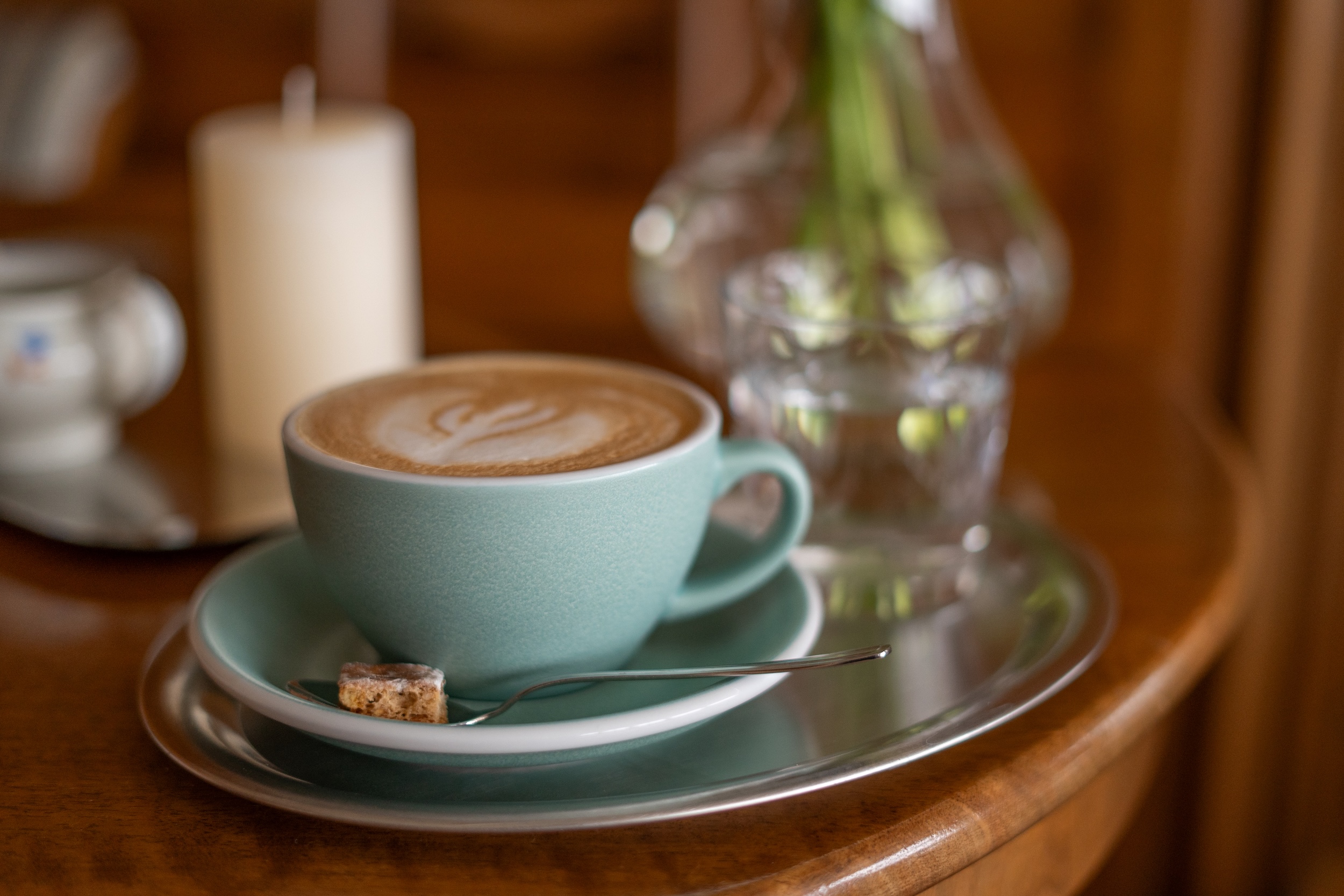 Cappuccino mit Hintergrund